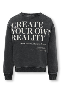 ONLY KOGNELLY L/S O-NECK PRINT BOX SWT black/reality