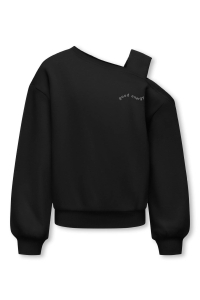 ONLY KOGSEEMA LIFE L/S O-NECK OFFSHOULDE: black/good energy