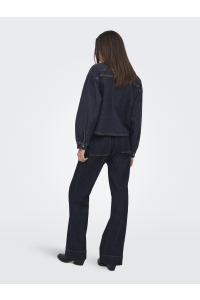ONLY ONLNORELA LS RINSE DNM SHIRT MAE dark blue denim