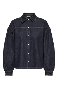 ONLY ONLNORELA LS RINSE DNM SHIRT MAE dark blue denim