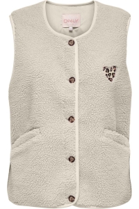 ONLY ONLBABY TEDDY VEST PNT birch/leo heart batch