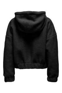 ONLY ONLTANJA TEDDY HOOD JACKET OTW NOOS black