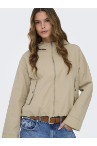 ONLY ONLBEALO HOOD JACKET CC OTW humus/silver trim