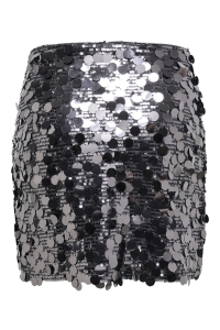 ONLY ONLJADEL SEQUINS SKIRT WVN gunmetal/w. gunmetal sequins