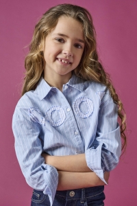 ONLY KOGETTA LS PATCH SHIRT WVN soft chambray/y/d white stripe w