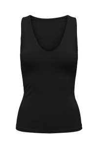carmakoma CAREA S/L 2-WAY V-NECK TOP JRS black