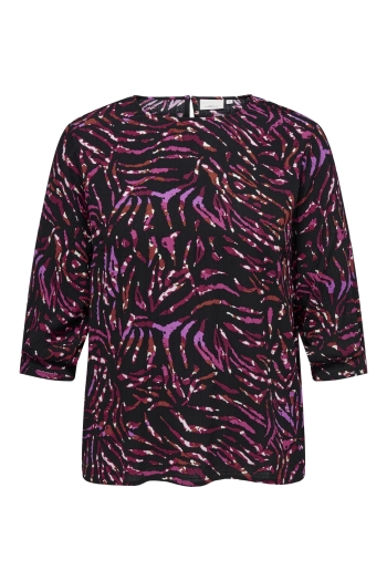 Carmakoma CARNANCI LIFE 3/4 O-NECK TOP AOP