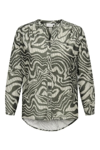 carmakoma CARITHILDA ANITA L/S SHIRT AOP kambaba/organic strokes