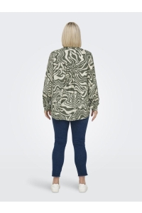 carmakoma CARITHILDA ANITA L/S SHIRT AOP kambaba/organic strokes