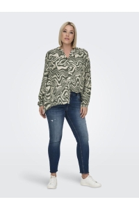 carmakoma CARITHILDA ANITA L/S SHIRT AOP kambaba/organic strokes