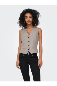 ONLY ONLLINDA S/L MEL FIT WAISTCOAT TLR : fungi/melange