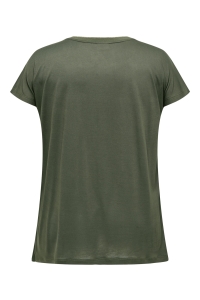 carmakoma CARKETTY LIFE SS MIX LUREX TEE JRS kambaba/dont let anyone dull you