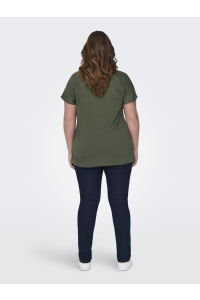 carmakoma CARKETTY LIFE SS MIX LUREX TEE JRS kambaba/dont let anyone dull you