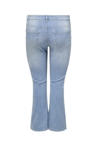 carmakoma CARWILLY LIFE HW FLARED DNM TAI467 : light blue denim