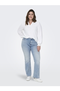 carmakoma CARWILLY LIFE HW FLARED DNM TAI467 : light blue denim