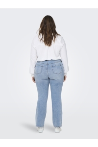 carmakoma CARWILLY LIFE HW FLARED DNM TAI467 : light blue denim