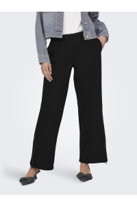 ONLY ONLELLIOT WIDE ZIP PANT SWT black/labels brooklyn