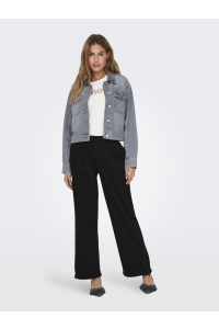 ONLY ONLELLIOT WIDE ZIP PANT SWT black/labels brooklyn