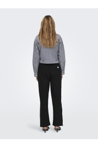 ONLY ONLELLIOT WIDE ZIP PANT SWT black/labels brooklyn