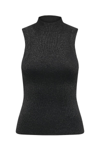 ONLY ONLNINNA SL GLITTER HIGHNECK KNT black/black glitter