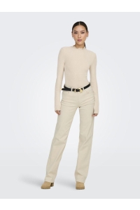 ONLY ONLBLUSH MID STRAIGHT DNM DOT NOOS ecru