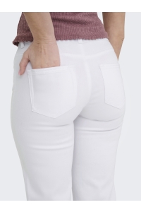 ONLY ONLBLUSH MID STRAIGHT DNM DOT NOOS white