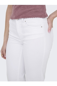 ONLY ONLBLUSH MID STRAIGHT DNM DOT NOOS white
