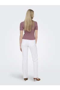 ONLY ONLBLUSH MID STRAIGHT DNM DOT NOOS white