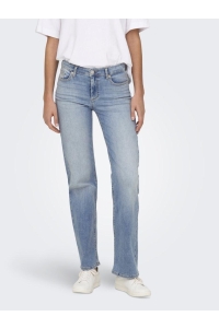 ONLY ONLBLUSH MID STRAIGHT DNM TAI467 NO: light blue denim