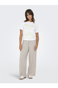 ONLY ONLARIS LIFE HW PULL-UP PANT WVN NO: pumice stone
