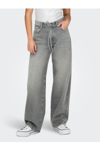 ONLY ONLGIANNA MW STRAIGHT DOT757 DNM NO: medium grey denim