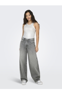 ONLY ONLGIANNA MW STRAIGHT DOT757 DNM NO: medium grey denim
