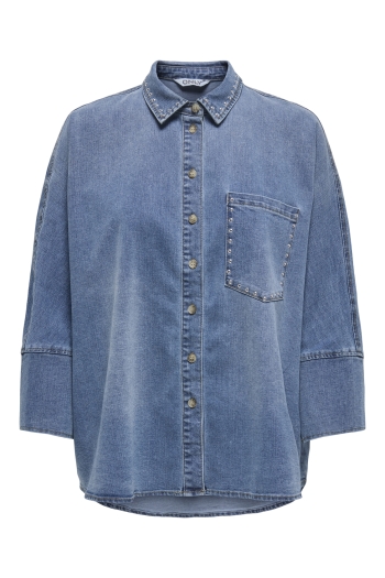 ONLY ONLGRACE 3/4 SL STUD DNM SHIRT GUA