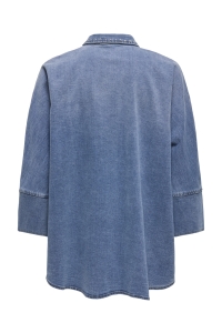 ONLY ONLGRACE 3/4 SL STUD DNM SHIRT GUA medium blue denim