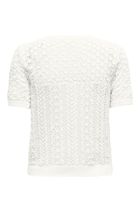 ONLY ONLSAGA LIFE SS O-NECK CC KNT cloud dancer