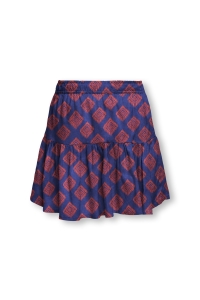 ONLY KOGSALLI LIFE AOP SKORT CP WVN mazarine blue/dubarry squares