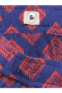 ONLY KOGSALLI LIFE AOP SKORT CP WVN mazarine blue/dubarry squares