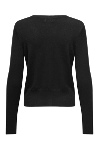 carmakoma CARVENICE LIFE LS V-NECK CARDI KNT black