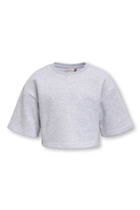 ONLY KOGFAVE S/S SHORT SWT light grey melange