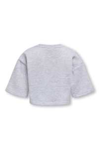 ONLY KOGFAVE S/S SHORT SWT light grey melange