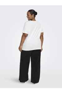 carmakoma CARJEN SS JEANS TEE JRS NOOS bright white