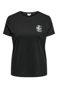 carmakoma CARBRINNA LIFE SS REG TEE JRS black/i need space