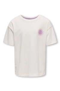 ONLY KOGJOY LIFE O-NECK SS TOP JRS cloud dancer/attitude