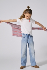 ONLY KOGHAPPY LIFE O-NECK SS TOP JRS cloud dancer/bel air