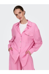 ONLY ONLTANIA LIFE LS SHIRT WVN fuchsia pink