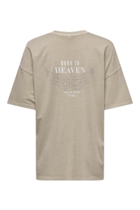 ONLY ONLTOHIDA LIFE S/S O-NECK TOP CC JR: pure cashmere/free soul