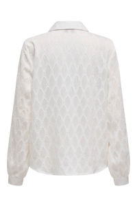 ONLY ONLNOA LS V-NECK SHIRT WVN cloud dancer