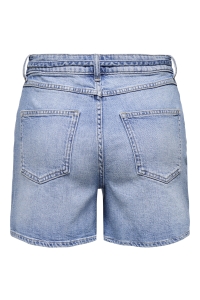 ONLY ONLGIANNA MW BELTED SHORTS AZG DNM : light blue denim
