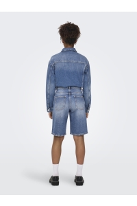 ONLY ONLMATE REG BAGGY LONG SHORTS DNM N: medium blue denim