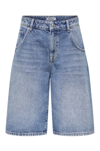 ONLY ONLMATE REG BAGGY LONG SHORTS DNM N: medium blue denim